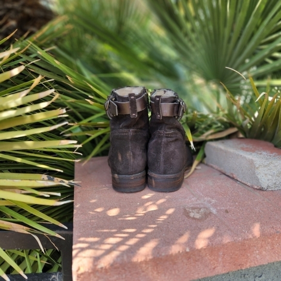 Alberto Fermani Sasso Suede Ankle Boot, Dark Brown - Picture 9 of 10